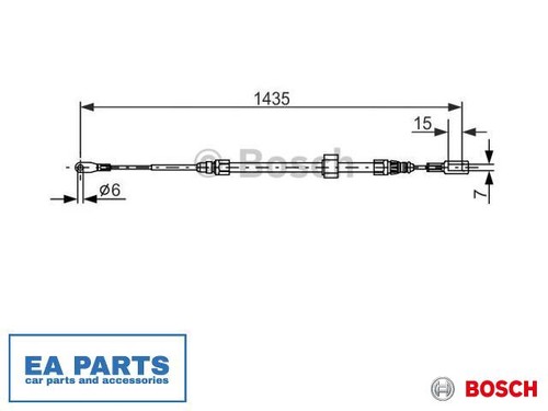 Cable pull parking brake - cable, for