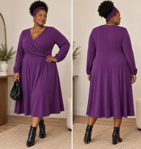 Artigiano purple draped midi - artigiano,