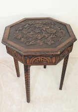 Victorian carved octagonal