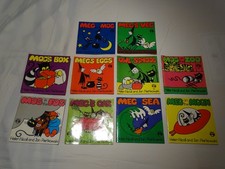 10x Meg and Mog Puffin Children’s Books Helen Nicoll & Jan Pienkowski  1970s/80s