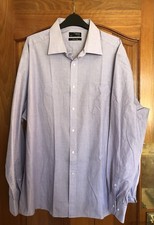 Thomas Nash Purple Easycare Long Sleeved Shirt - 18.5” (Chest 54”)
