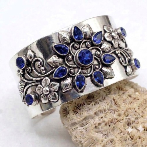Tanzanite handmade cuff - handmade,