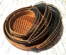 3 pcs Set  Bamboo Food Serving