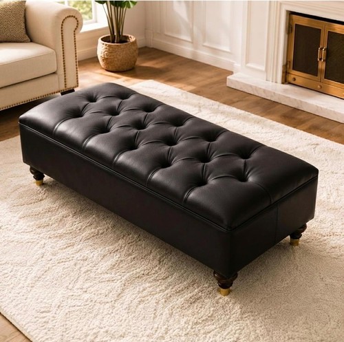 Chesterfield storage ottoman - chesterfield,