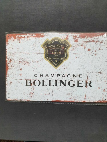 Bollinger champagne metal sign - bollinger,