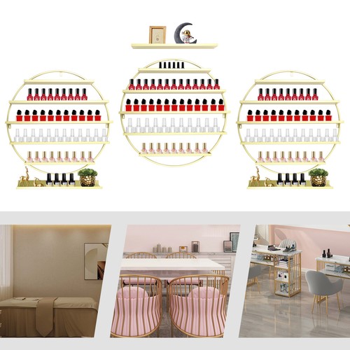 Wall mounted round nail - nail, polish