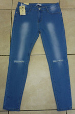 Simply Chic Black Edition Kendall Ripped Knee Jeans Size 14 L28" BNWT Denim Blue
