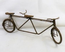 VINTAGE tandem BIKE SCRATCH BUILT BICYCLE antique HAND MADE rustic display