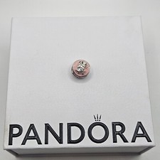 Genuine Pandora Disney Pink Enamel Vintage Minnie Mouse Charm ALE925 #797170EN96