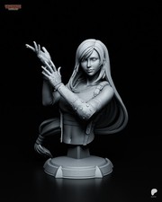 Tifa Bust 3D Printed Statue -