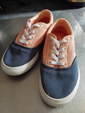 Child's Boys Toddle Size 9 Lacoste Blue & Orange Pumps Brand New Never Worn