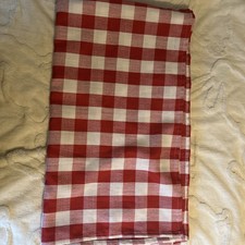Red/white Checked Table Cloth  130cm Wide 240cm Long Never Used
