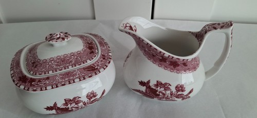 Spode pink camilla creamer - spode,