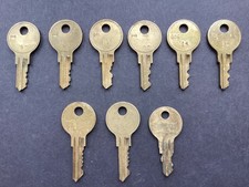 Fort Lock Company - Slot Machine / Juke Box Keys. (9)