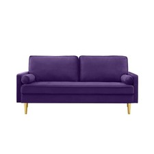 Sofa with metal legs, includes