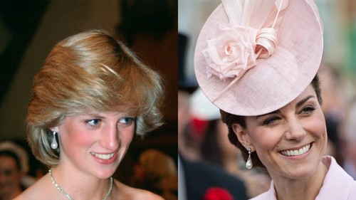 Stud drop earrings princess - stud,