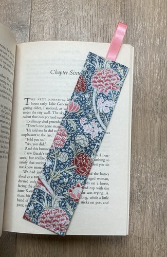 Handmade fabric bookmark - handmade,