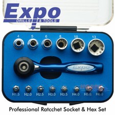 PRO RATCHET SOCKET & HEX KEY