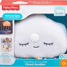 Fisher Price Twinkle & Cuddle Cloud Soother, Plush Crib Light Baby Sleep Machine