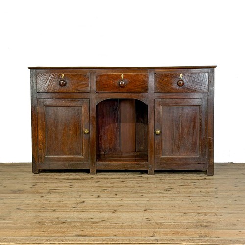 Antique oak dresser base - oak,