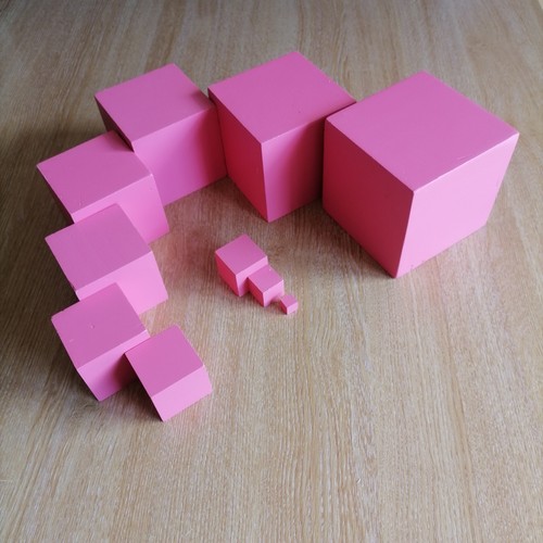Montessori pink tower 10 - pink,