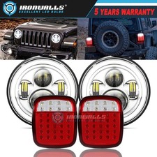 7" Round LED Headlights &