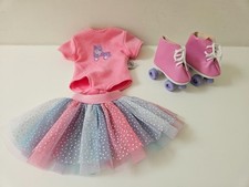 Designer Friends Dolls Clothes - Roller disco outfit & roller skate accessories
