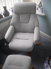 chair and footstool used  in good condition