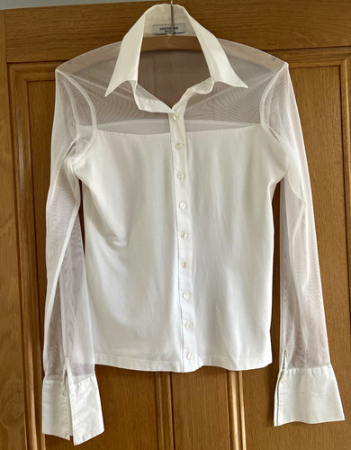 Anne fontaine white - white, mesh