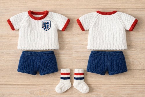 Knitted knitting football - knitted,