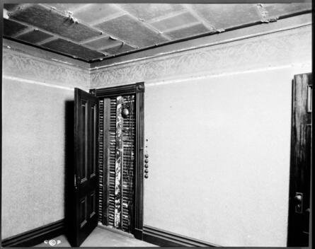 Electric bells behind door - bells, a