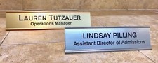 NAME PLATE  OFFICE  ENGRAVED