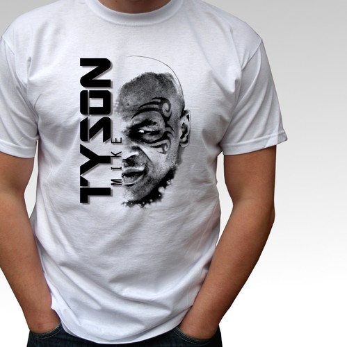 Mike tyson white shirt - mike,