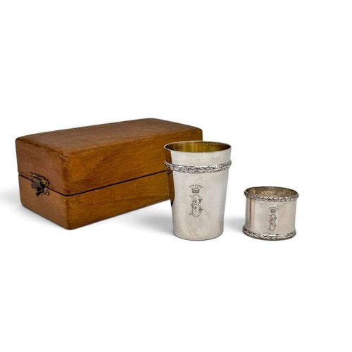 Antique german 800 silver cup - german,