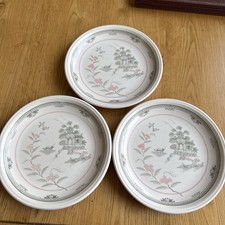 3 x Biltons Staffordshire Tableware Pagoda Tea / Side Plates 6.5”