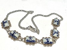 Vintage 835 Silver Delft Blue