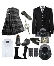 Men's 11 Pieces Black Argyle