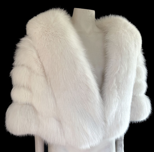 Arctic fox fur cape - arctic,