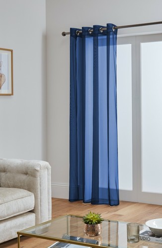 Voile curtains with eyelet - curtains,