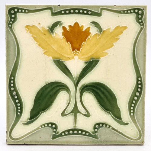 Art nouveau fireplace - art,