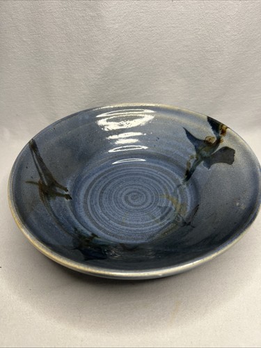 Signed studio pottery bowl - pottery,