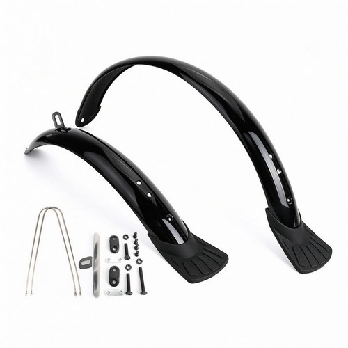 Black mudguard pair metal - mudguard,