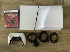 Sony PlayStation 5 Slim Disc Console 1TB with Spider-Man 2 Game