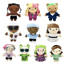 Hello Kitty Rapper Travis Scott Billie Eilish Figure Plush Doll Soulja Boy Doll