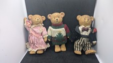 Vintage Russ Berrie Teddy Town Bear Figurines  Collectible