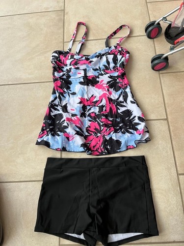Women floral tankini - floral,