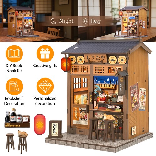 Book nook wooden puzzle - book, 3d