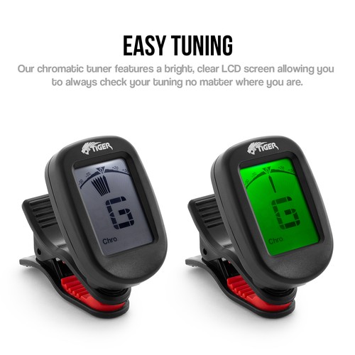 Guitar tuner chromatic - chromatic, clip-on