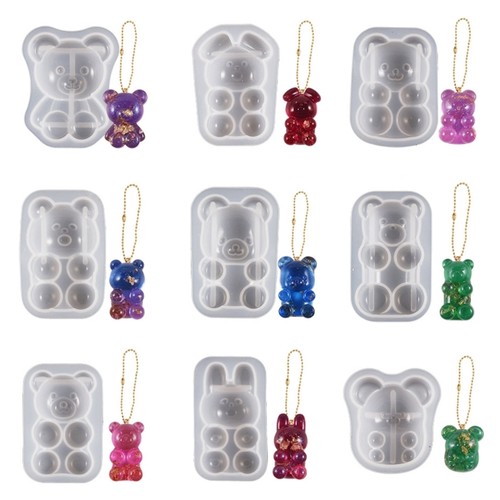Semi dimensional bear - bear, silicone