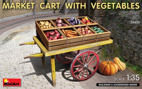 Miniart market cart with - 1/35,